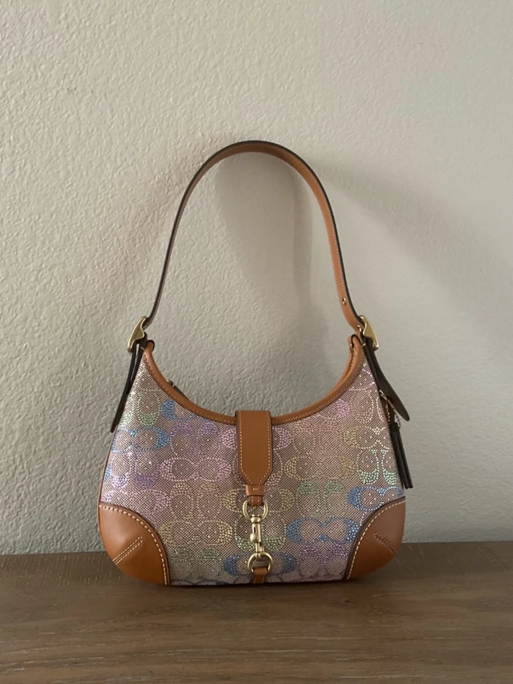 Coach rainbow crystal Hampton in signature jacquard - Picture 3 of 15